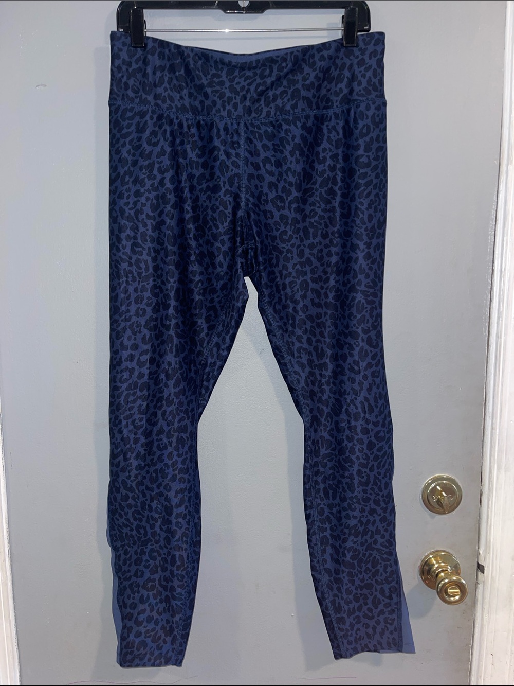 Juicy Couture Sport Navy Leopard Print‎ Leggings Size XL